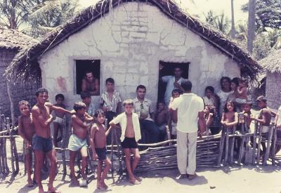 Vila de pescadores no litoral sul, próximo ao Quilombo de Sibaúma
