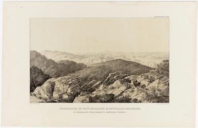 (A região montanhosa da Província das Minas [Gerais] a partir da Serra de Ouro Branco em direção a noroeste)