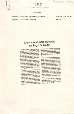 Arte nacional, uma exposição em Poços de Caldas