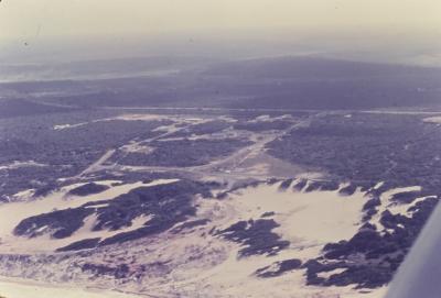 Vista aérea do Centro de Lançamento da Barreira do Inferno