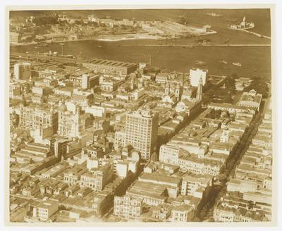 Vista aérea do Centro - região portuária