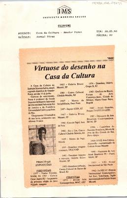 Virtuose do desenho na Casa da Cultura