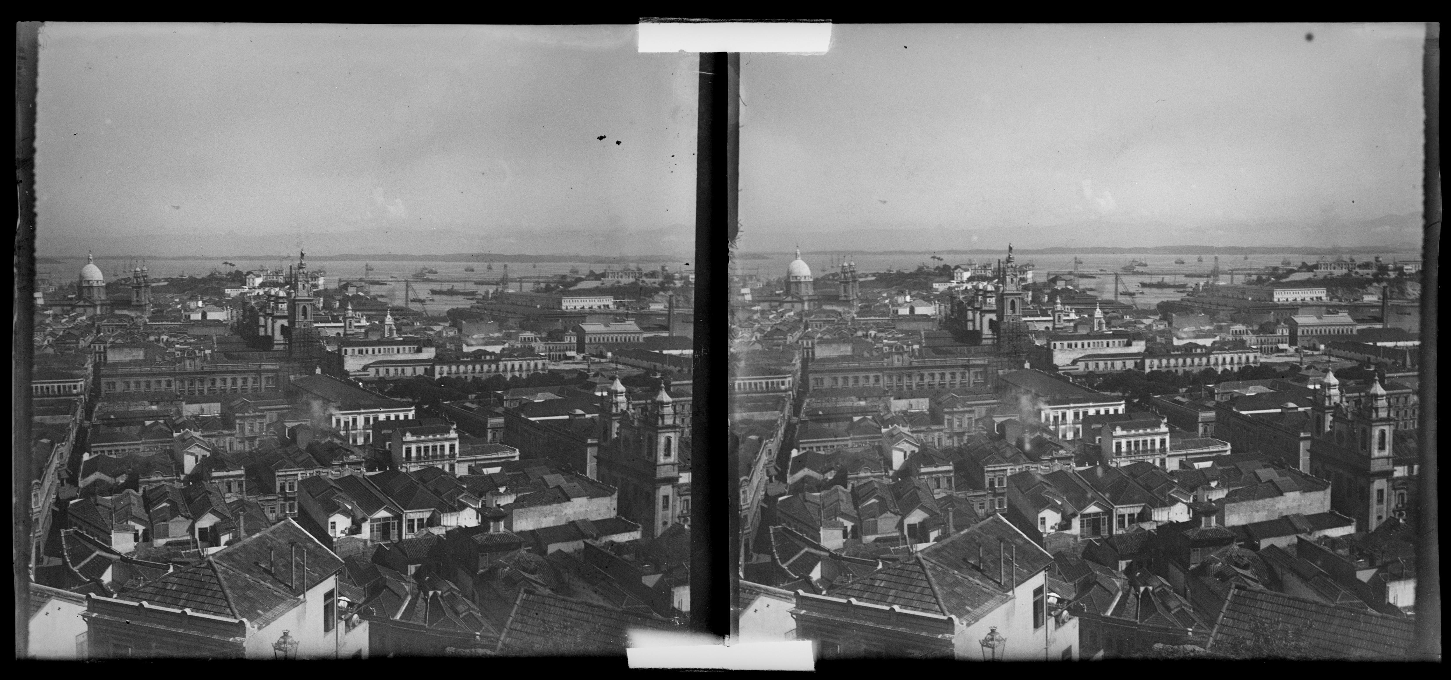 Região da Praça XV de Novembro vista do Morro do Castelo