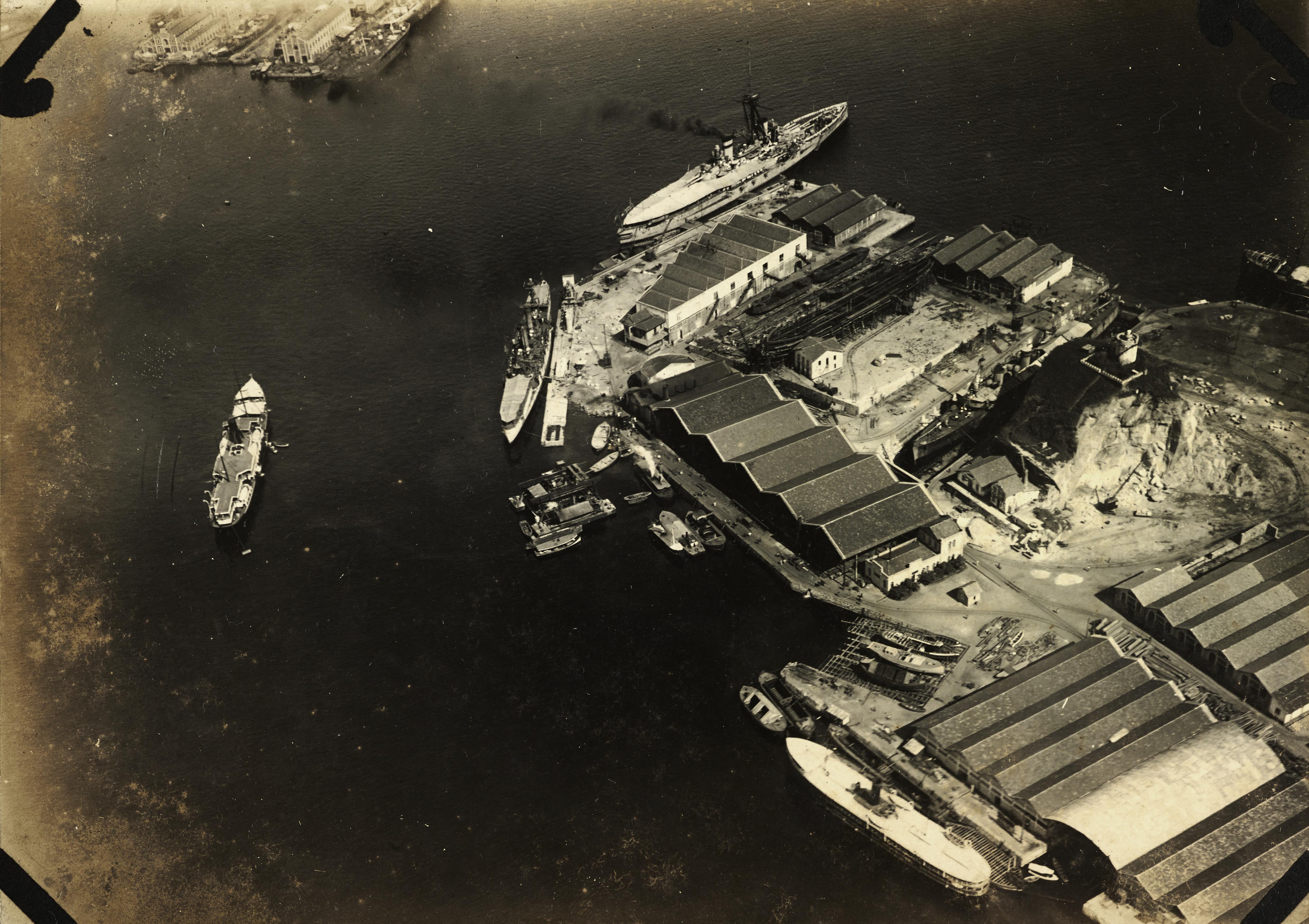 Vista aérea da Ilha do Viana