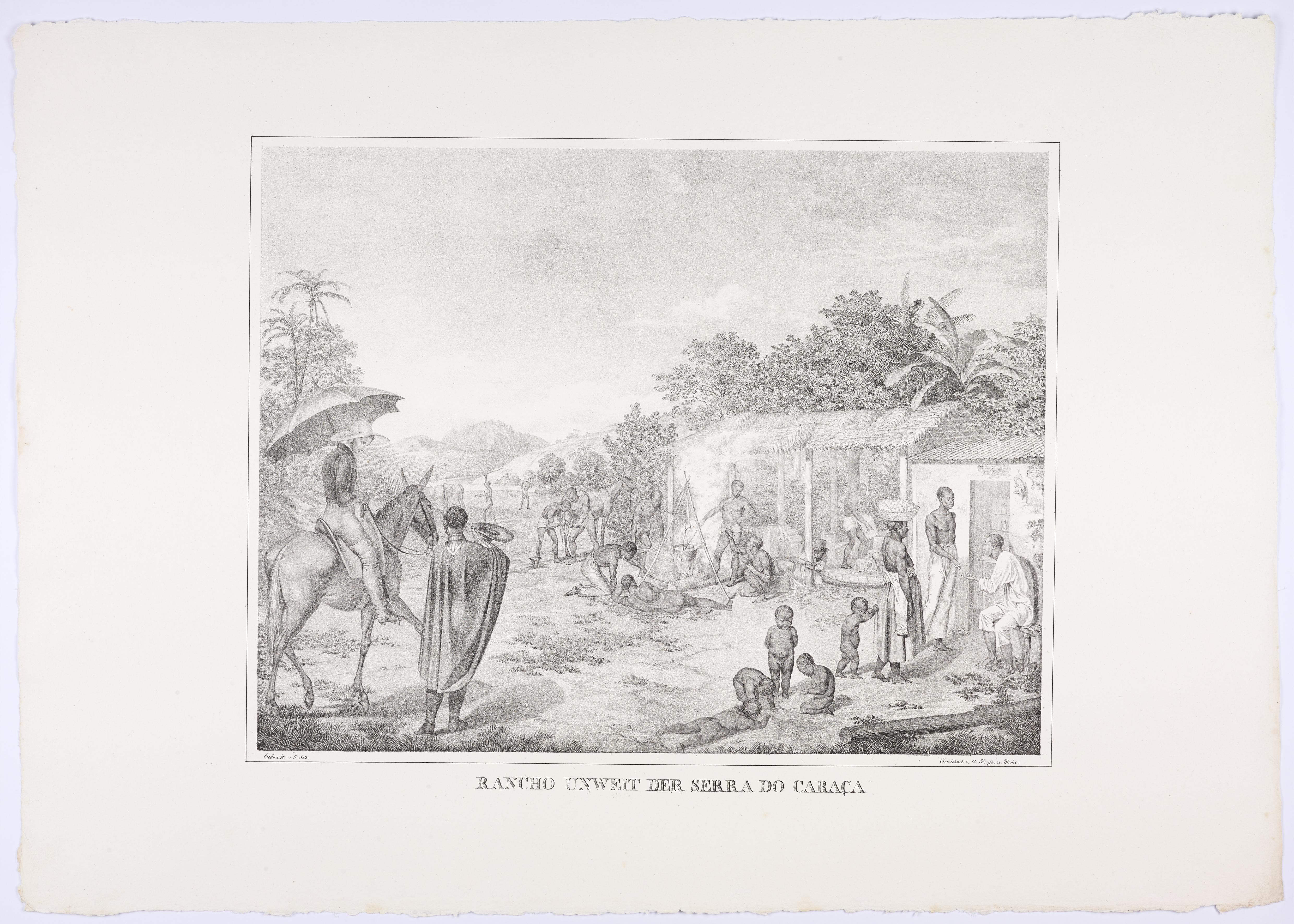 (Rancho à pequena distância da Serra do Caraça)