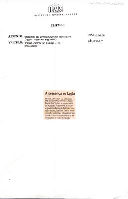 A presença de Lygia