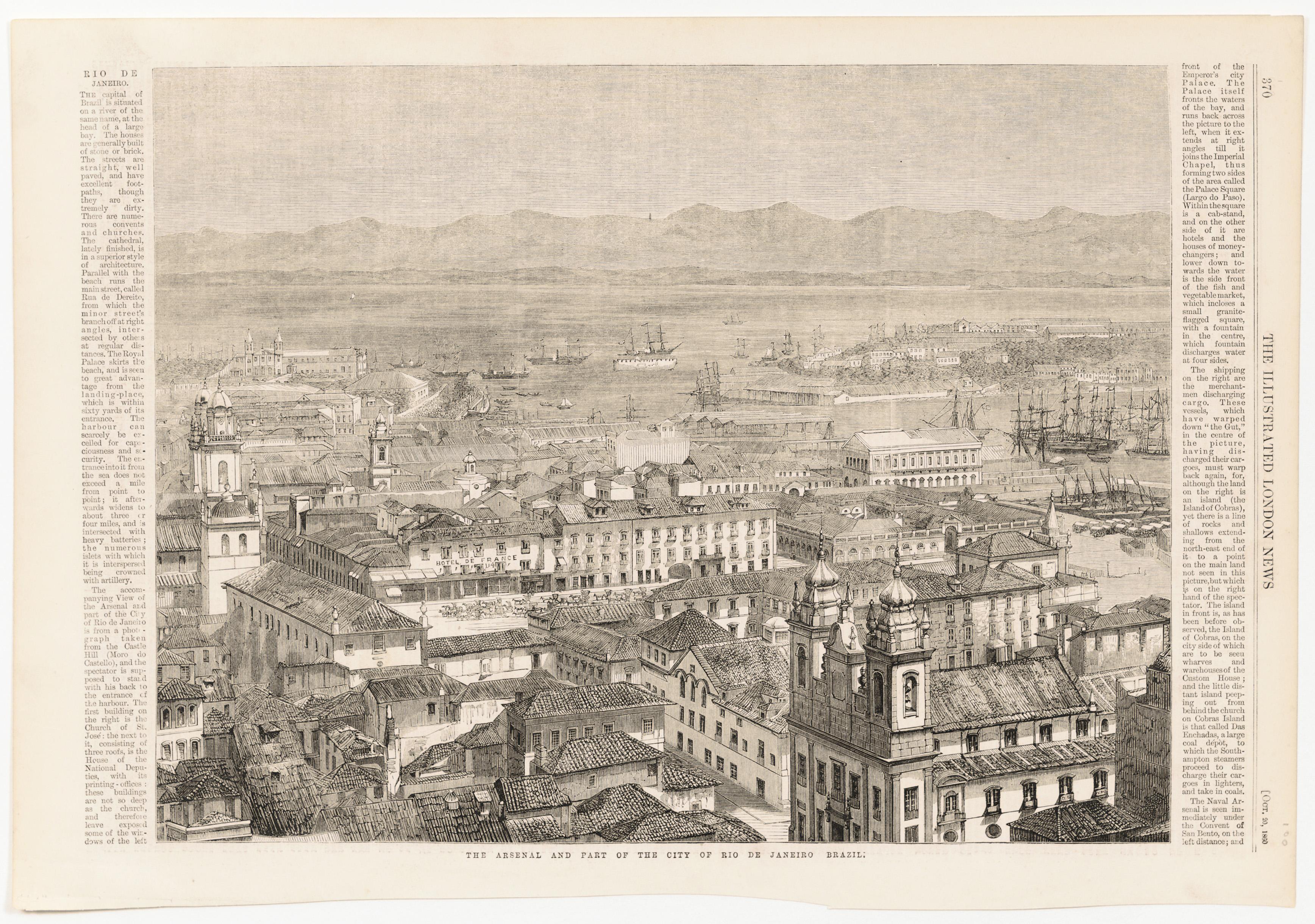 The Arsenal and Part of the City of Rio de Janeiro Brazil