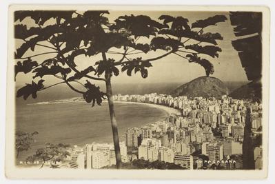 Vista do bairro de Copacabana; a partir do Leme