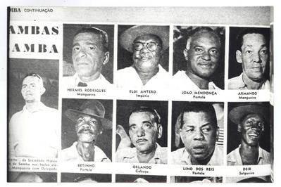 Mano Elói e sambistas (reprodução de periódico)