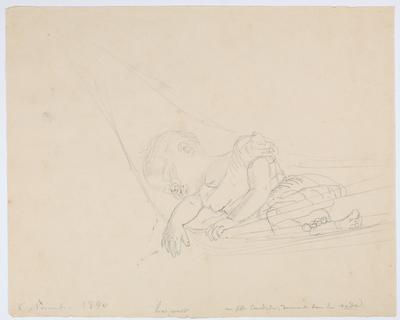 Ma fille Candida, dormant dans le rede