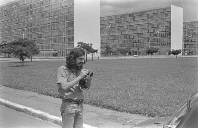 Brasília com Hermano Penna, filmagens para Aloísio Leite ou TV alemã