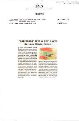 "Expressão" leva à CEF a arte de Lais Danza Érrico