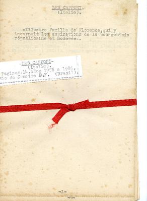 Apontamentos sobre a família Capponi