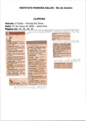 O Bonequinho.
'Santiago' - Um novo marco no cinema brasileiro.