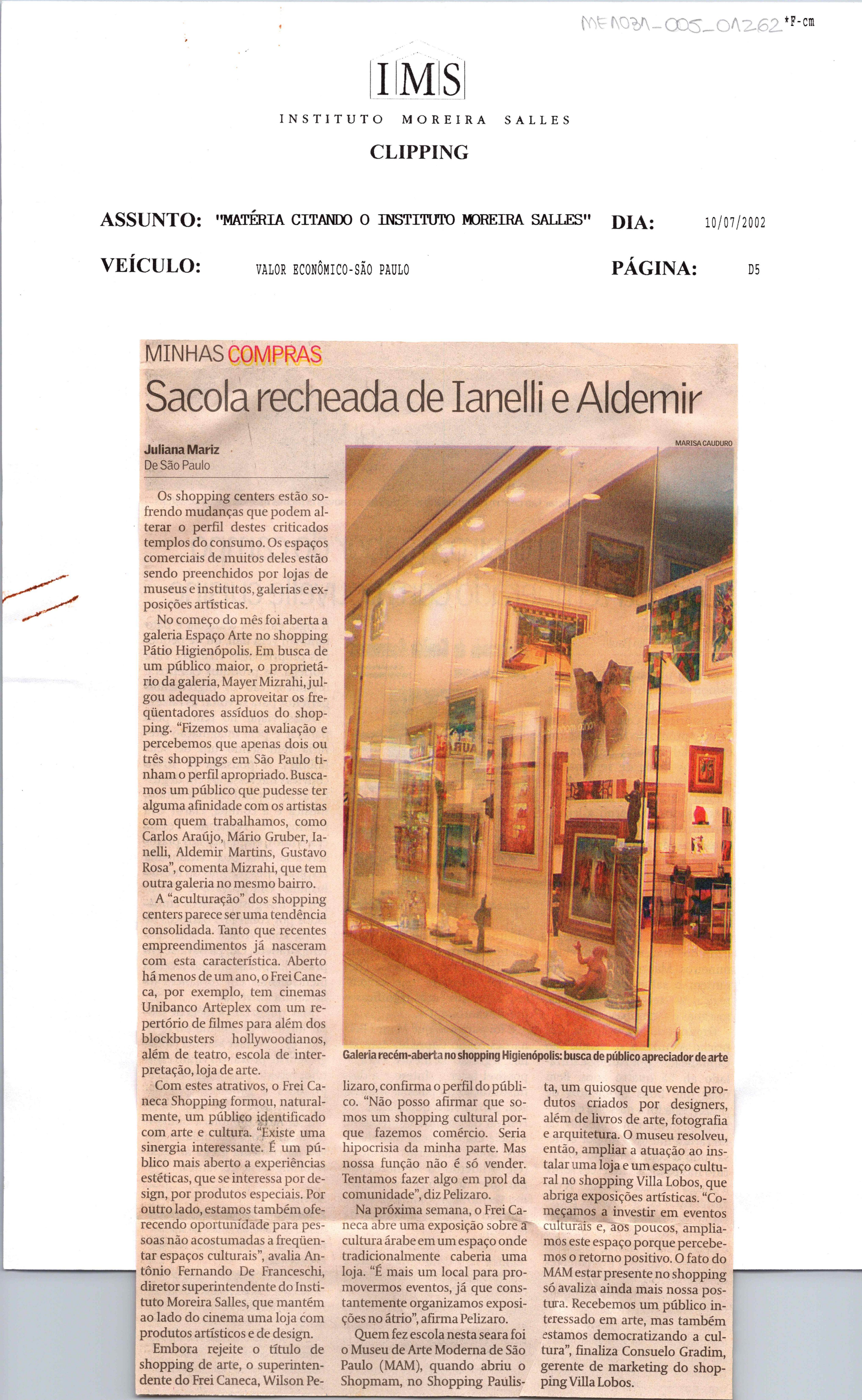 Sacola recheada de Ianelli e Aldemir