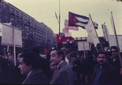 Manifestações a favor do governo de Salvador Allende