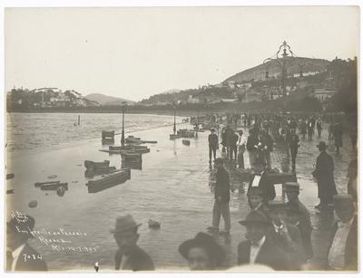 Ressaca em frente ao Passeio Público