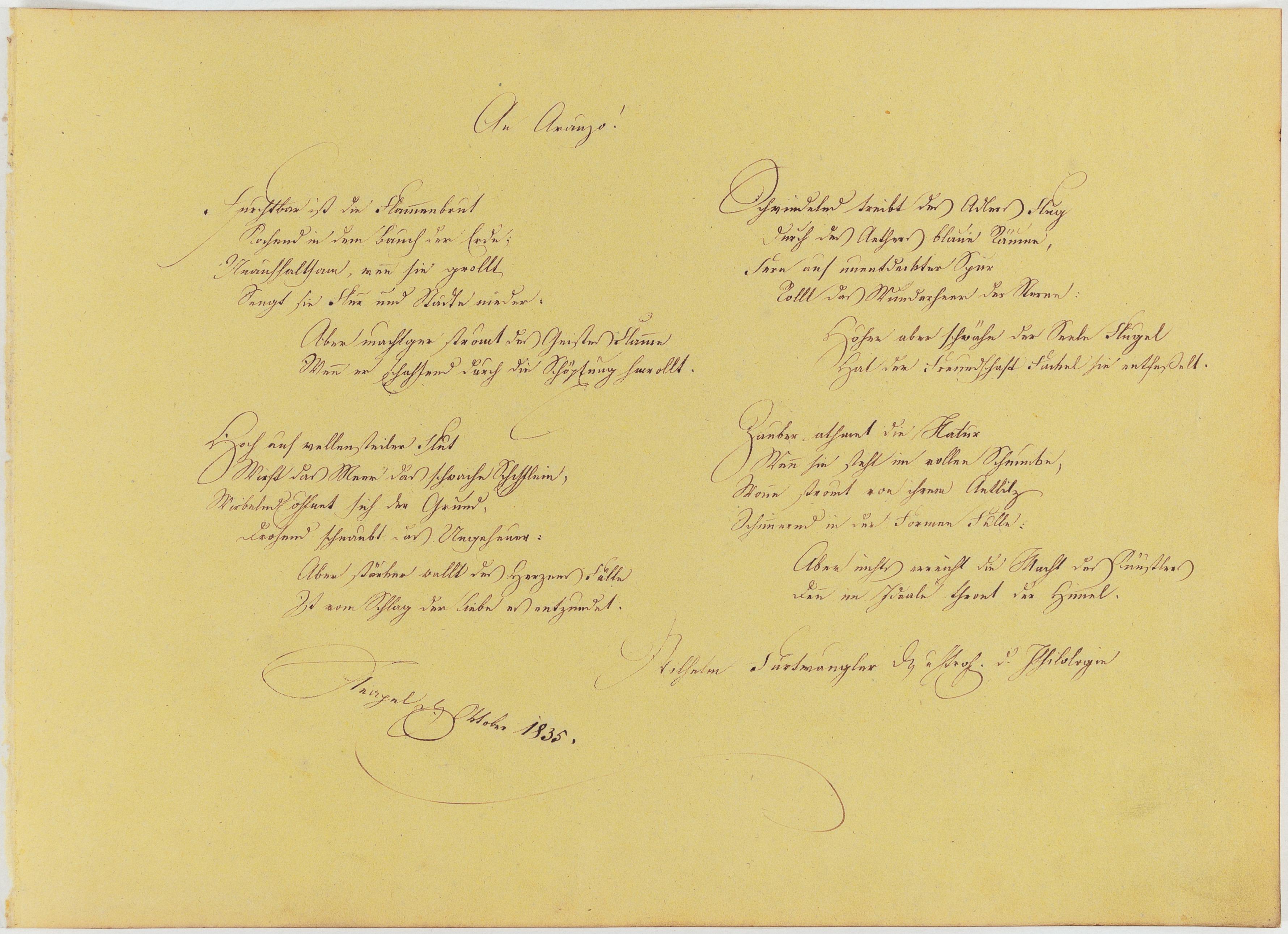 [Poema autógrafo "Au Amigo!"]