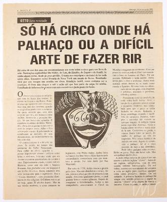 Só há circo onde há palhaço ou a difícil arte de fazer rir