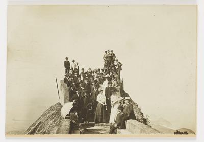Visitantes no mirante do Corcovado