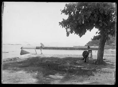 Abrigo para barcos na atual praia das Gaivotas, antiga Ribeira