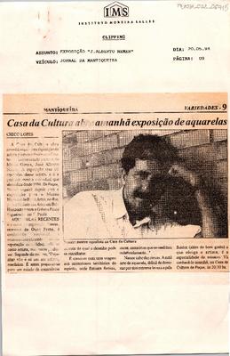 Casa da Cultura abre amanhã exposição de aquarelas