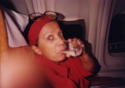 Elizeth Cardoso no avião