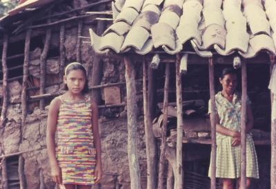 Vila de pescadores no litoral sul, próximo ao Quilombo de Sibaúma