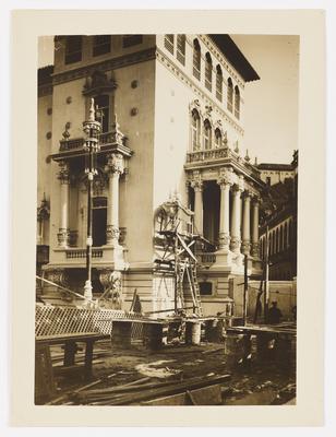 Exposição Internacional de 1922: pavilhões em obras