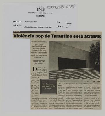 Violêcia pop de Tarantino será atração no IMS