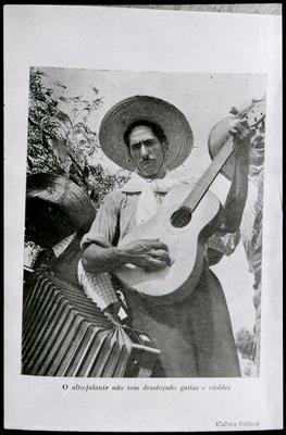 Caipira com violão (reprodução de periódico)