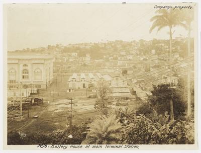 Casa da bateria na Estação Terminal Principal da Light and Power Company - Frei Caneca