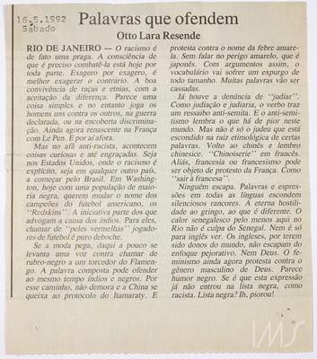 Palavras que ofendem