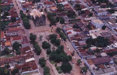 Vista aérea para a cidade
