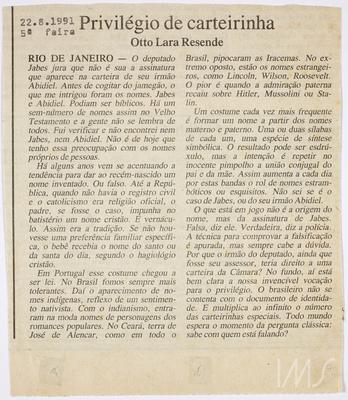 Privilégio de carteirinha