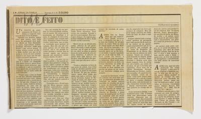 Um perfil do autor, composto de frases...