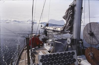 Laís Bodanzky no barco