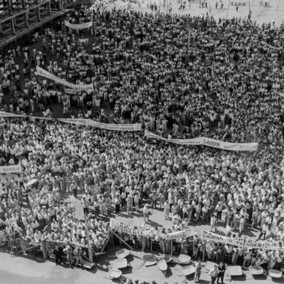 Manifestação no Dia do Trabalho