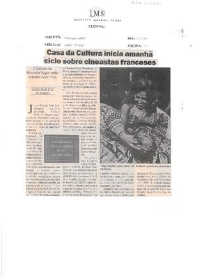 Casa da Cultura inicia amanhã ciclo sobre ;cineastas franceses