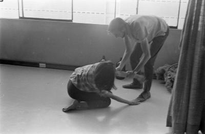 Jorge Bodanzky e Lena Coelho dos Santos. Alojamento dos professores (Colina)