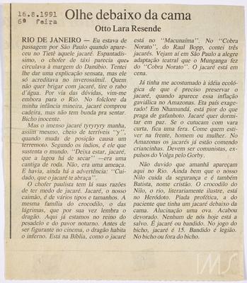 Olhe debaixo da cama