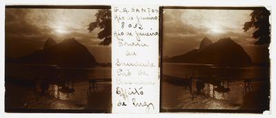 Vista da praia da Saudade e do Pão de Açúcar