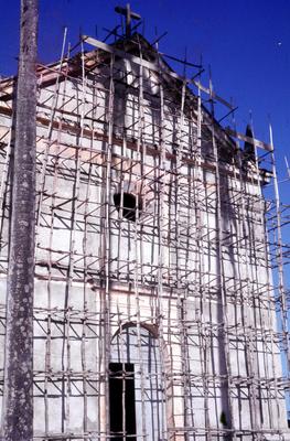 Igreja de Nossa Senhora da Graça durante as obras