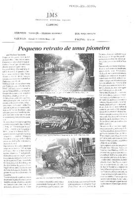 Pequeno retrato de uma pioneira