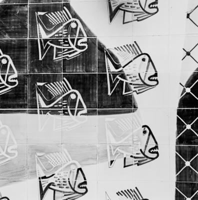 Painel de Burle Marx no Clube de Regatas Vasco da Gama, projeto de Américo Rodrigues Campelo