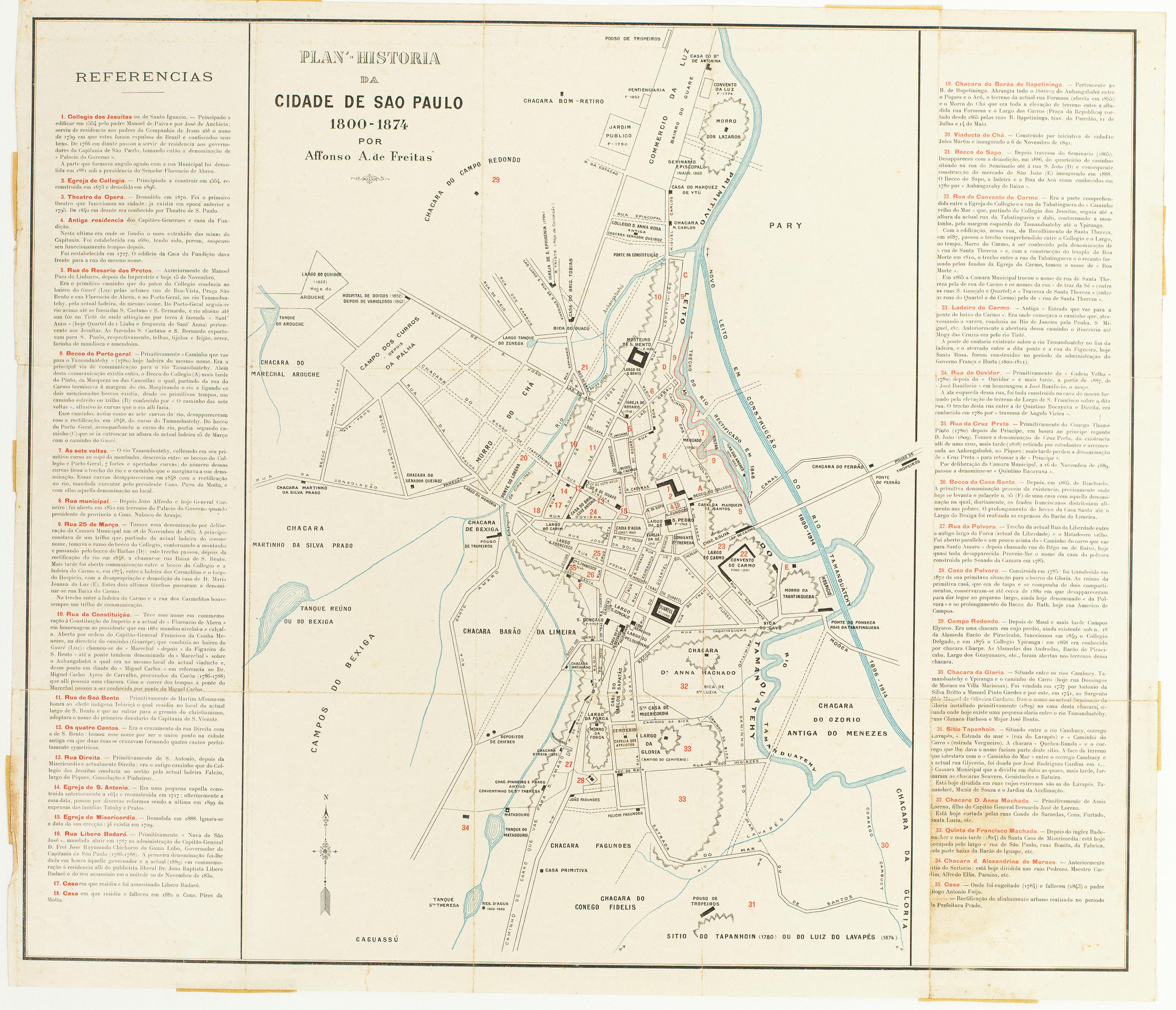 Plan'-Historia da cidade de Sao Paulo 1800-1874 por Affonso A. de Freitas