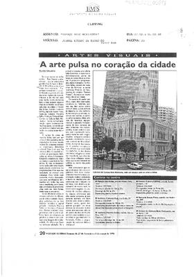 Artes Visuais: A arte pulsa no coração da cidade