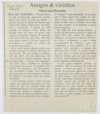 Amigos e vizinhos