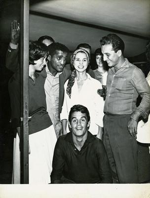 Nara Leão, Sammy Davis Jr., Menescal e Luiz Carlos Vinhas