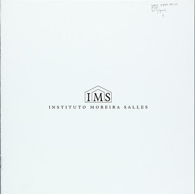 Folheto de apresentação do Instituto Moreira Salles